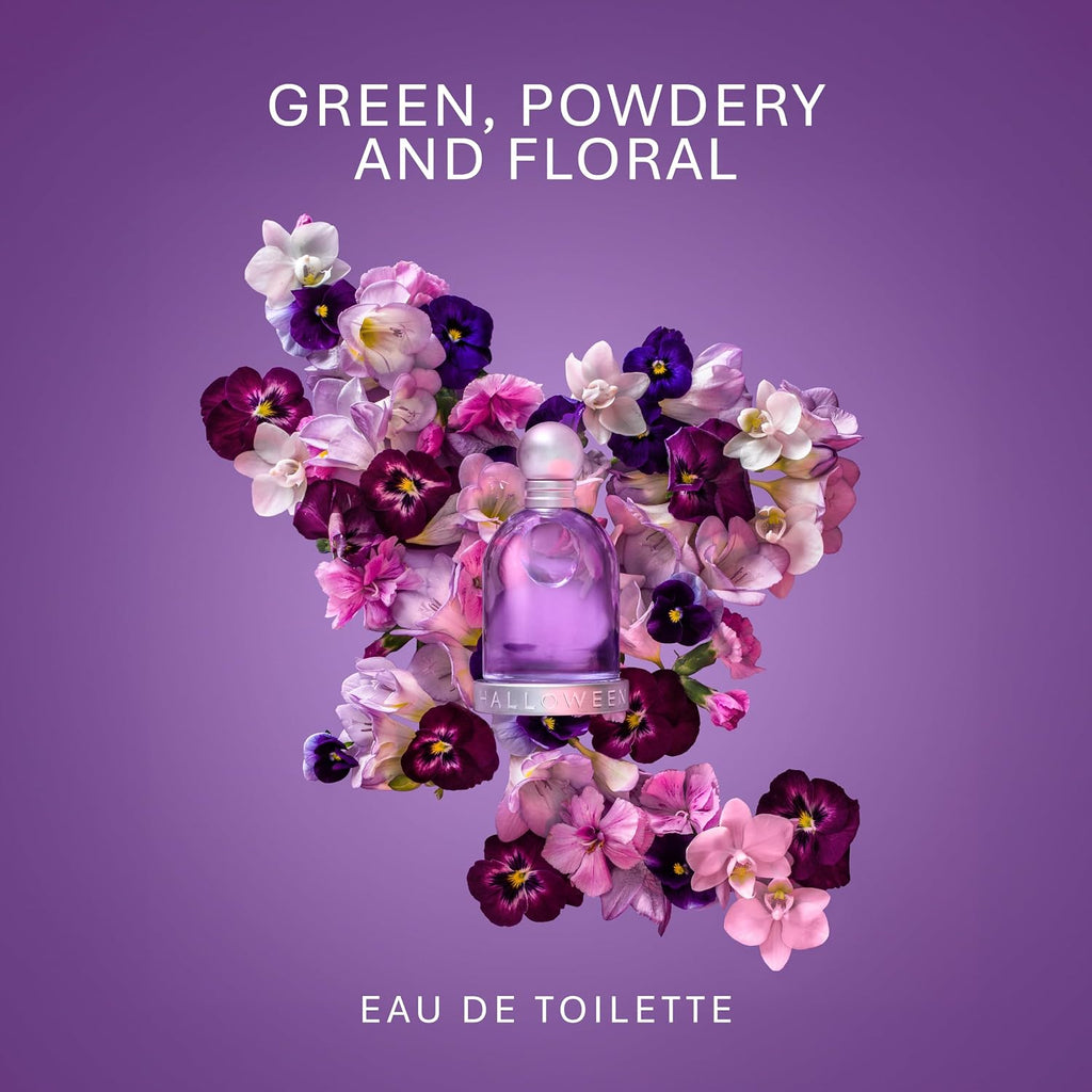 Halloween Eau De Toilette For Women. Floral, Marine Long Lasting Fragrance With Notes Of Violet, Magnolia And Pepper