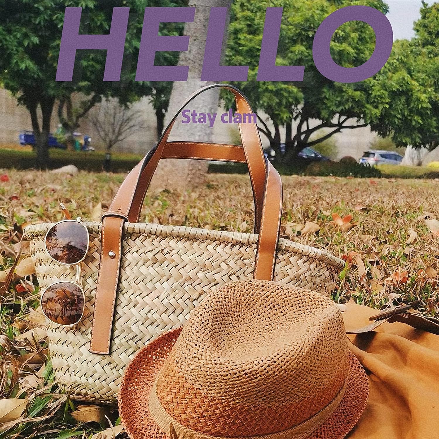 Straw Basket Tote Bag For Women Pu Leather Strap Hollow Woven Top Handle Straw Purses And Handbags