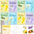 8 Pack Moisturizing Foot Mask,Hydrating Foot Masks for Dry Cracked Feet,Brightening Soothing Dry Skin Moisturizer for Baby Soft Feet,Mothers Day Gifts,Foot Care Spa Gifts for Women Men(4 Styles)