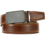 Chaoren Mens Belt Leather Ratchet Belt - Customizable Fit, Effortless Style (35Mm)