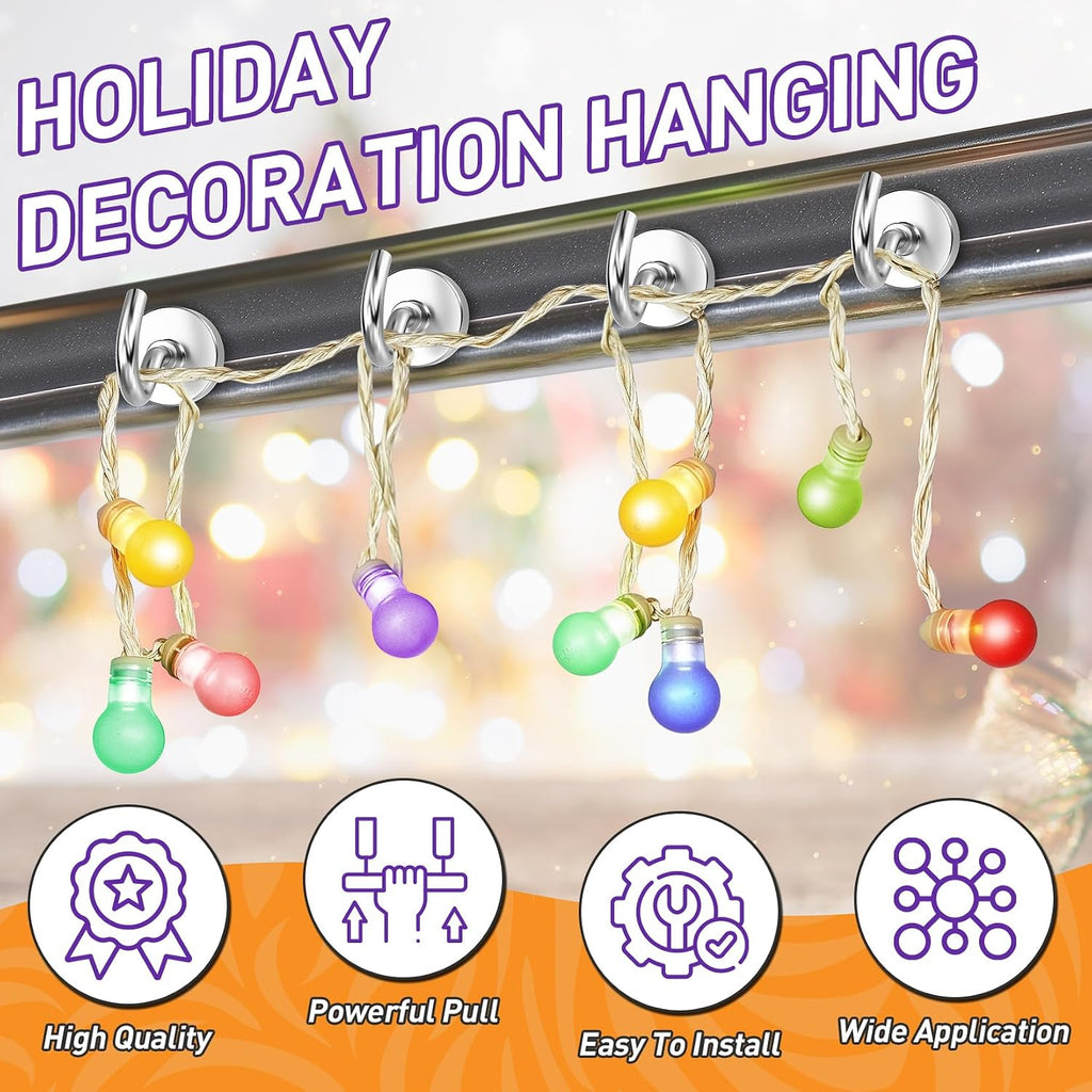 12 Pack Magnetic Hooks For 2026 Cruise Cabins Beach Vacation 30Lbs+ Heavy Duty Magnet With Hook Metal Magnetic Hooks For Kitchen Fridge Grills Hanging Magnet Hooks For Classroom Locker Utensil Racks