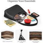 befen Genuine Leather Crossbody Bags for Women Anti Theft Shoulder Purse Trendy Hobo Bag with RFID Womens Handbag Purse