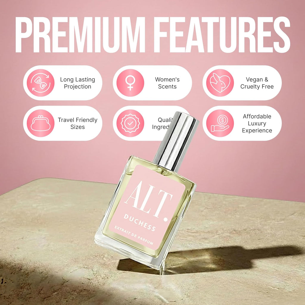 Alt. Fragrances Duchess - Inspired By De.Lina Fragrance, Extrait De Parfum, Long Lasting Perfume For Women, Floral Fruity Scent With Lychee Rose Musk, 60Ml