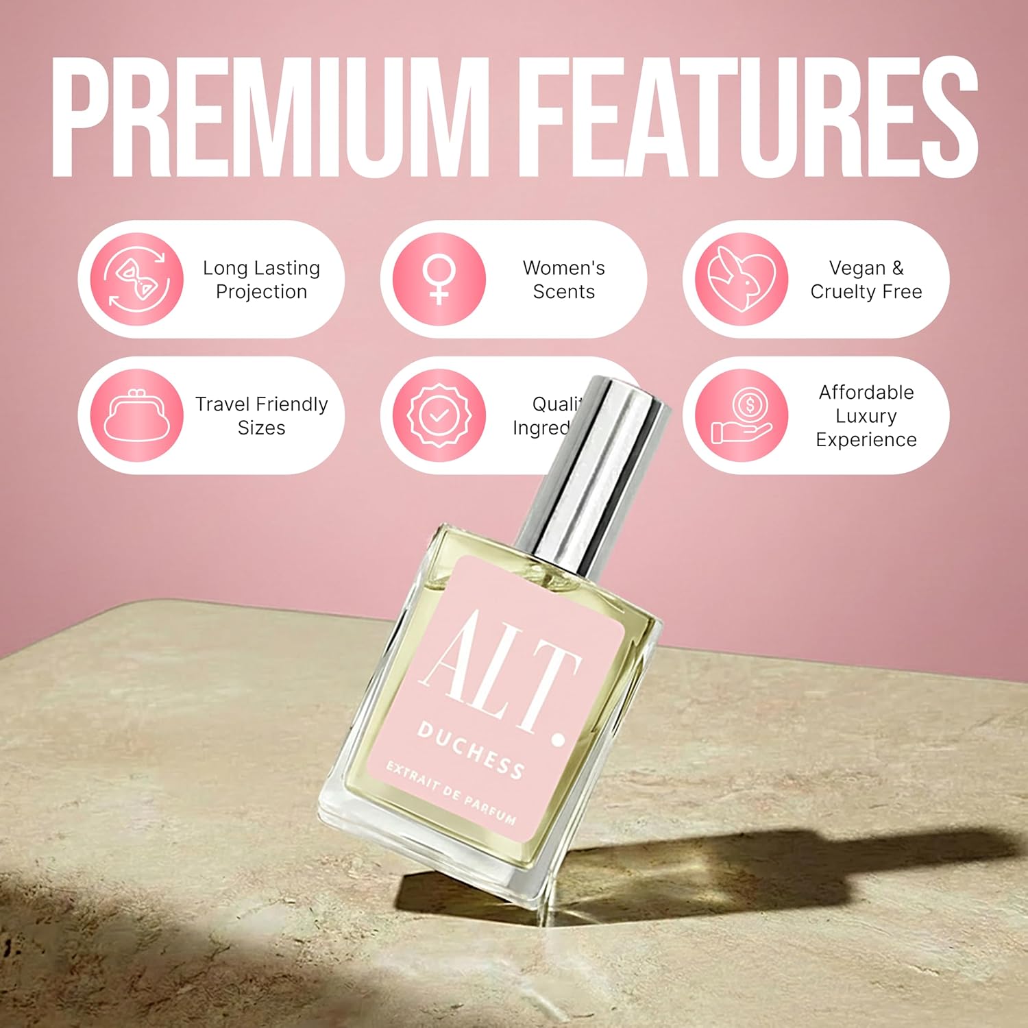 Alt. Fragrances Duchess - Inspired By De.Lina Fragrance, Extrait De Parfum, Long Lasting Perfume For Women, Floral Fruity Scent With Lychee Rose Musk, 60Ml