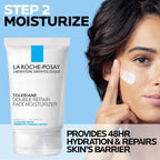 La Roche-Posay Toleraine Skin Care Set, Double Repair Face Moisturizer 100Ml & Purifying Foaming Facial Cleanser 50Ml, Oil Free Moisturizer & Face Wash For Oily Skin, Formulated With Niacinamide
