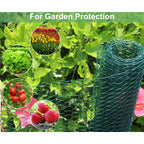 Mklsit Chicken Wire For Floral Arrangements, 15.7 X 157 Inches Green Mesh, 0.6 Inch Hexagonal Galvanized Pvc Coated Netting Fence For Crafts, Poultry, Garden