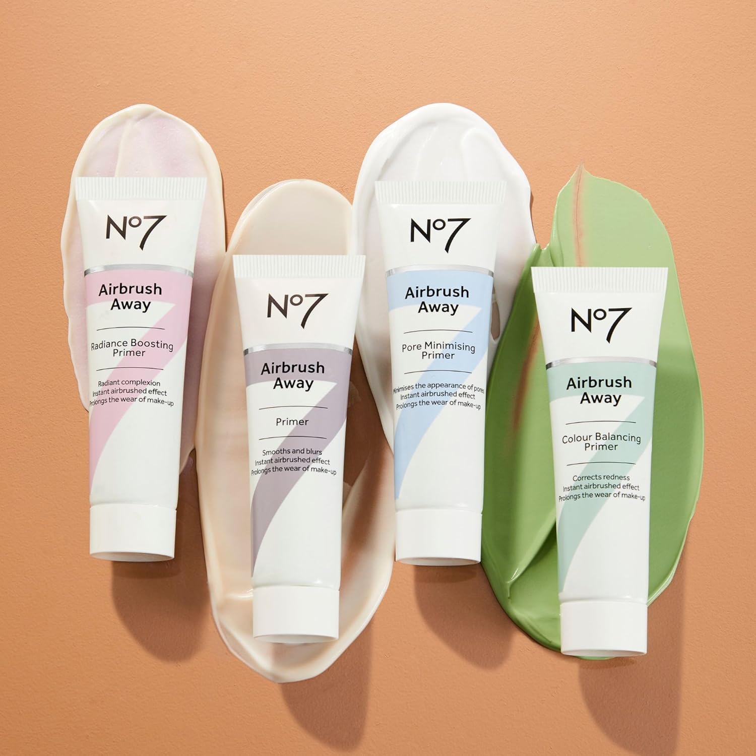 No7 Airbrush Away Face Primer - Hydrating Makeup Primer with Hyaluronic Acid - Helps to Smooth the Appearance of Fine Lines & Wrinkles for Seamless Makeup Application (30ml)