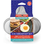 Nordic Ware 3-in-1 Breakfast set, 2-Piece, White