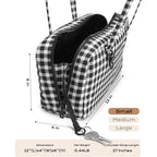 Lightweight Nylon Bowler Bag For Women, Casual East-West Shoulder Handbag Featuring Charm Loop, Everyday Tote Bag