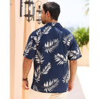 Aptro Men'S Hawaiian Shirt Short Sleeve Summer Beach Tropical Button Down Shirt
