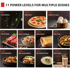 TOSHIBA ML-EM09PA(BS) Small Microwave Oven with 6 Auto Menus, Mute Function, LED Lighting Countertop Microwave Perfect for Kitchen, 0.9 Cu Ft, 10.6 Inch Removable Turntable, 900W Black Stainless Steel