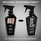 Bod Man Fragrance Body Spray, Black, 8 Fl Oz (Pack Of 2)