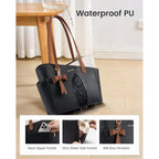 LOVEVOOK Small Tote Purse for Women, 2026 Structured PU Leather Handbags with Top Handle, Elegant Satchel Shoulder Bag