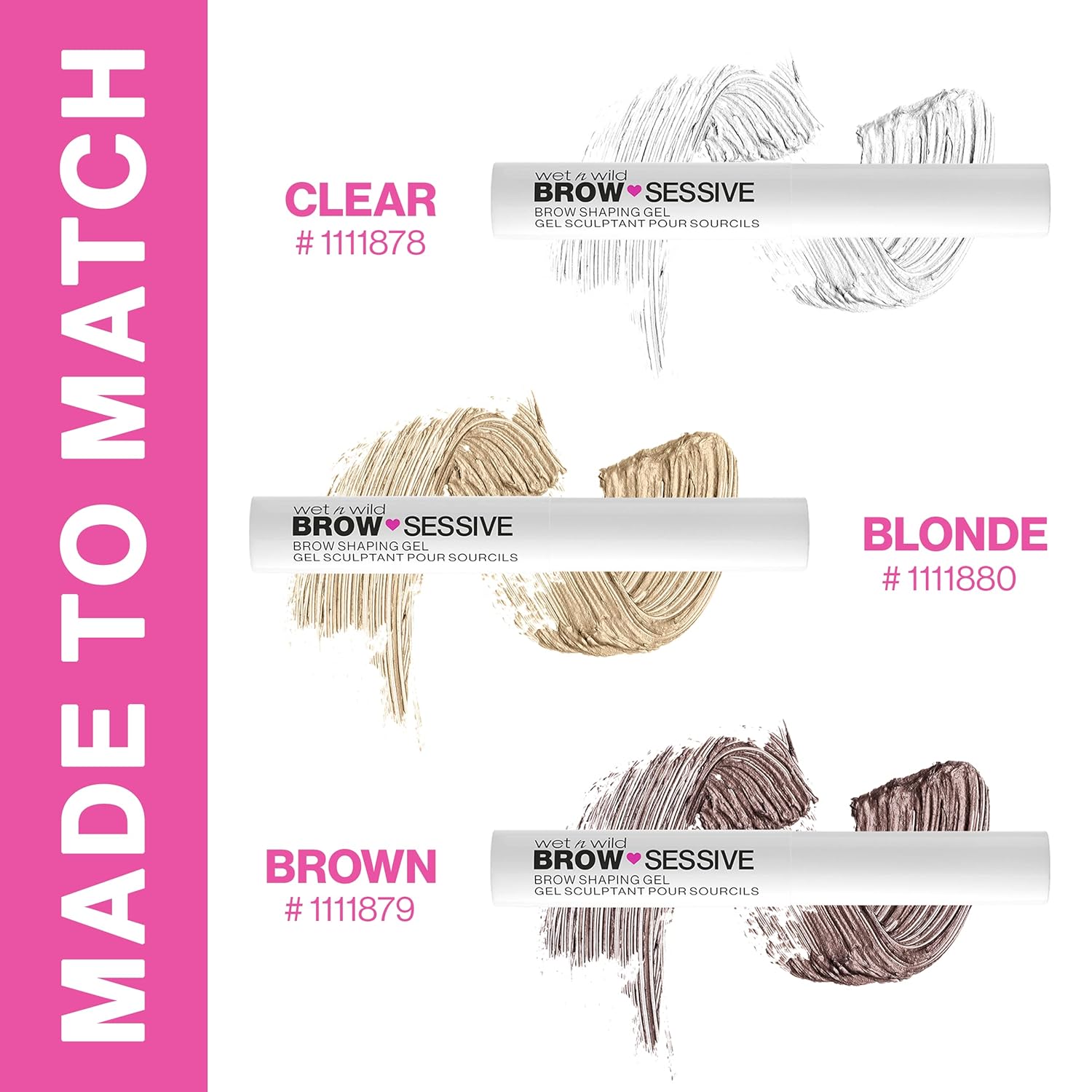 wet n wild Brow-Sessive Eyebrow Shaping Makeup Gel Brown