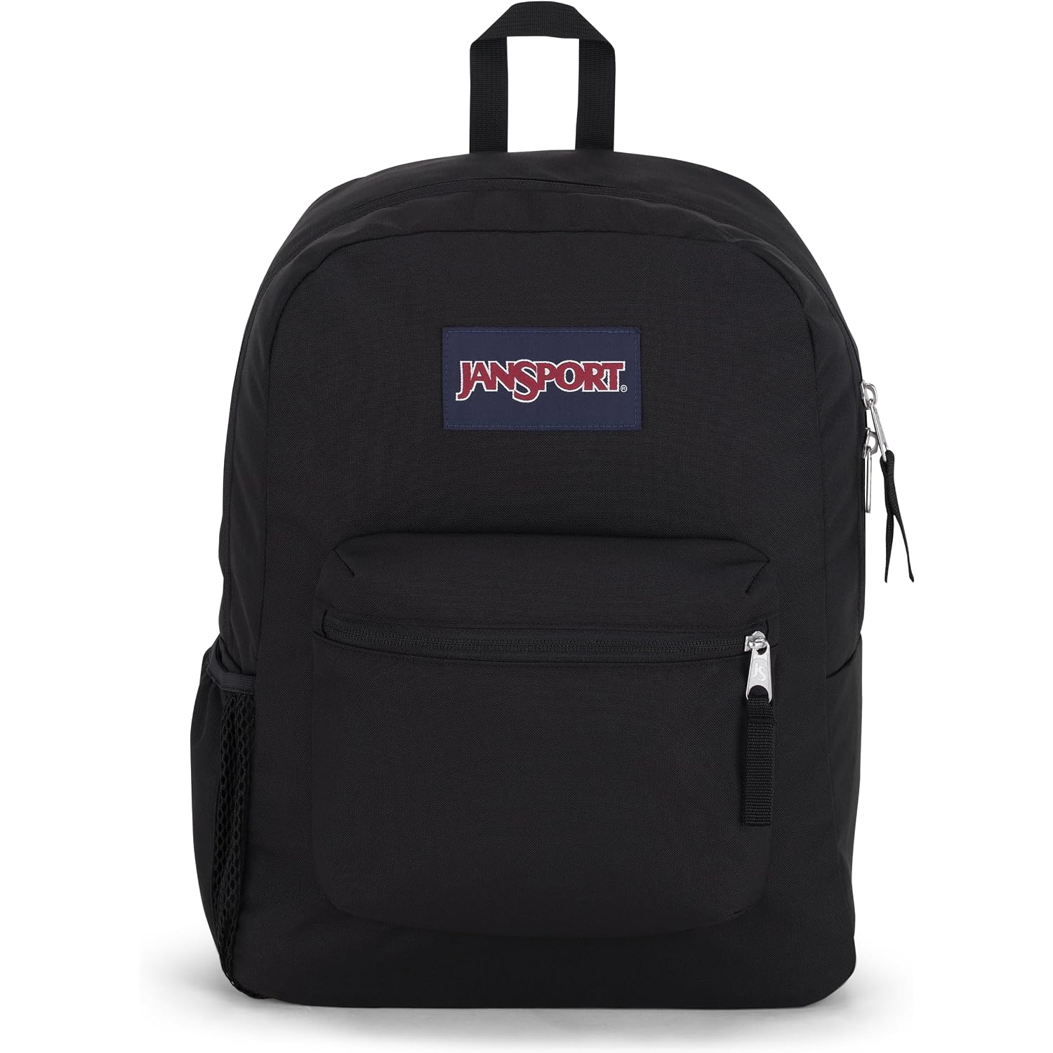 Jansport Cross Town Backpack 17" X 12.5" X 6" - Simple Bag For Everyone With 1 Main Compartment, Front Utility Pocket - Premium Class Accessories - Black