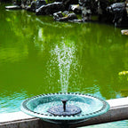 Solar Fountain, 1.5W Solar Bird Bath Fountains Pump Floating Solar Powered Water Fountain With 6 Nozzles And Fixer, Solar Fountain For Bird Bath, Outdoors, Garden, Pond, Pool
