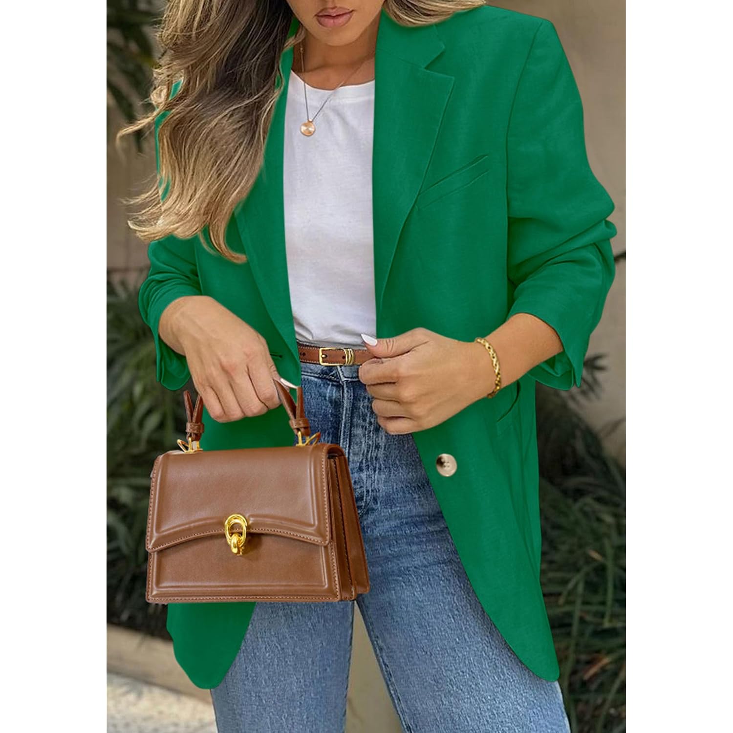 Prettygarden 2026 Blazers For Women Business Casual Long Sleeve Lapel Open Front Suit Jacket Work Blazer With Pockets