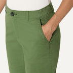 Women's Mid-Rise Slim-Fit 10" Inseam Bermuda Chino Shorts