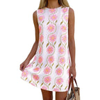 Prettygarden Sundresses For Women 2026 Summer Elegant Floral A Line Short Party Dress Beach Vacation Clothes