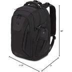 Swissgear Travel Tech Elite Laptop Backpack – Fits Laptops Up To 16” – Scansmart Tsa-Friendly Backpack With Usb Port, Shoe Compartment & Organizer Pockets – Black