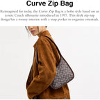 Coach Curve Zip Bag in Signature Jacquard