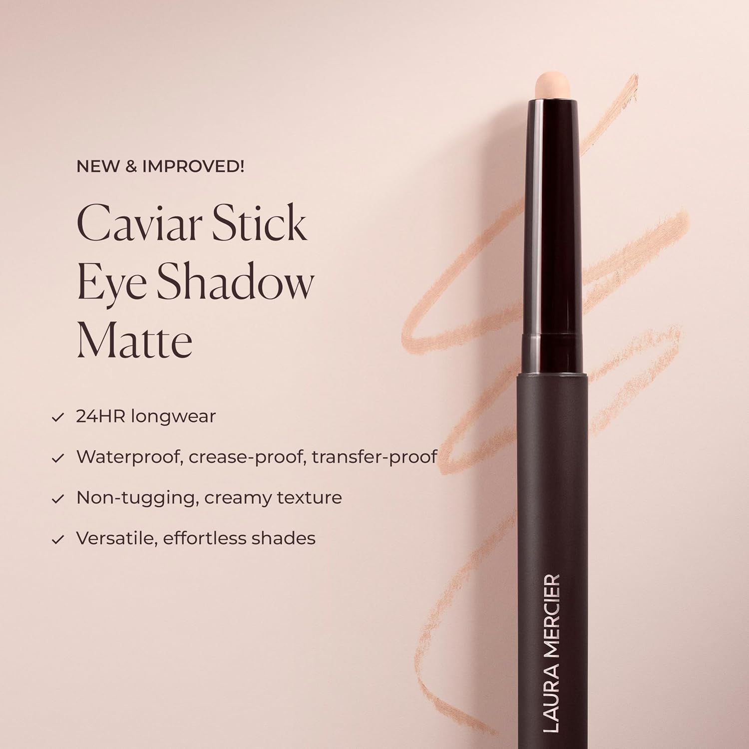 Laura Mercier Caviar Stick Cream Eyeshadow: Shimmer And Matte Finishes, 24Hr Wear, Long Lasting, Rich Color, Easily Blendable And Buildable, Waterproof, Hyaluronic Acid Infused