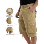 Cargo Shorts For Men Multi Pockets Mens Shorts Below Knee Casual Hiking Summer Shorts