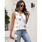 Womens Tank Tops Summer Sleeveless Tops Loose Button Henley Shirts Crew Neck Dress Casual 2026 Clothes