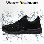 Non Slip Work Shoes For Women Slip On Sneakers Water Resistant Shoe Slip Resistant Food Service Zapatos Antideslizantes Para Mujer, Black Us 5-11