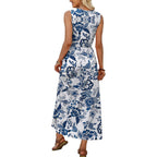 Wiholl Summer Dresses Babydoll Maxi Dress Empire Waist Beach Vacation Sundresses 2026 With Pockets