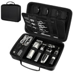 Hard Travel Case For Hair Clippers Barber Accessories Bag Hair Cutting Barber Supplies Organizer Bag Trimmer Organizer Storage Clipper Case Hairs Tool Bags For Men Grooming Kits