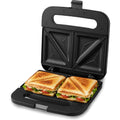 Elite Gourmet ESM2207XSS Sandwich Panini Maker Grilled Cheese, Machine Tuna Melt Omelets Non-stick Cooking Surface, 2 Slice, 750 Watts, Stainless Steel