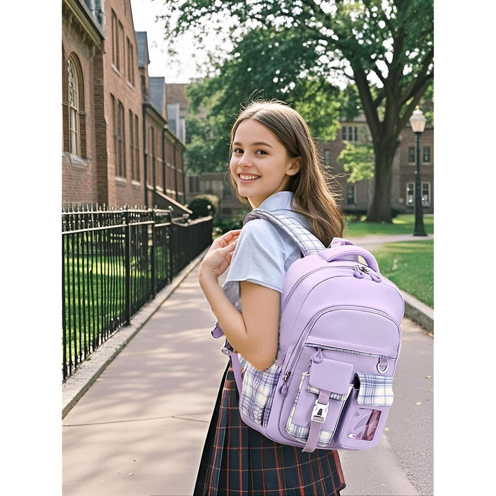 Girls Backpack,Cute School Backpack For Girls Kids Teens | Kawaii Bookbag For Primary Elementary