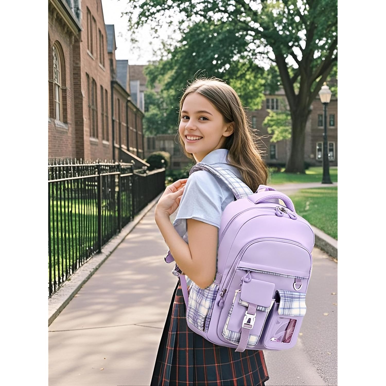 Girls Backpack,Cute School Backpack For Girls Kids Teens | Kawaii Bookbag For Primary Elementary