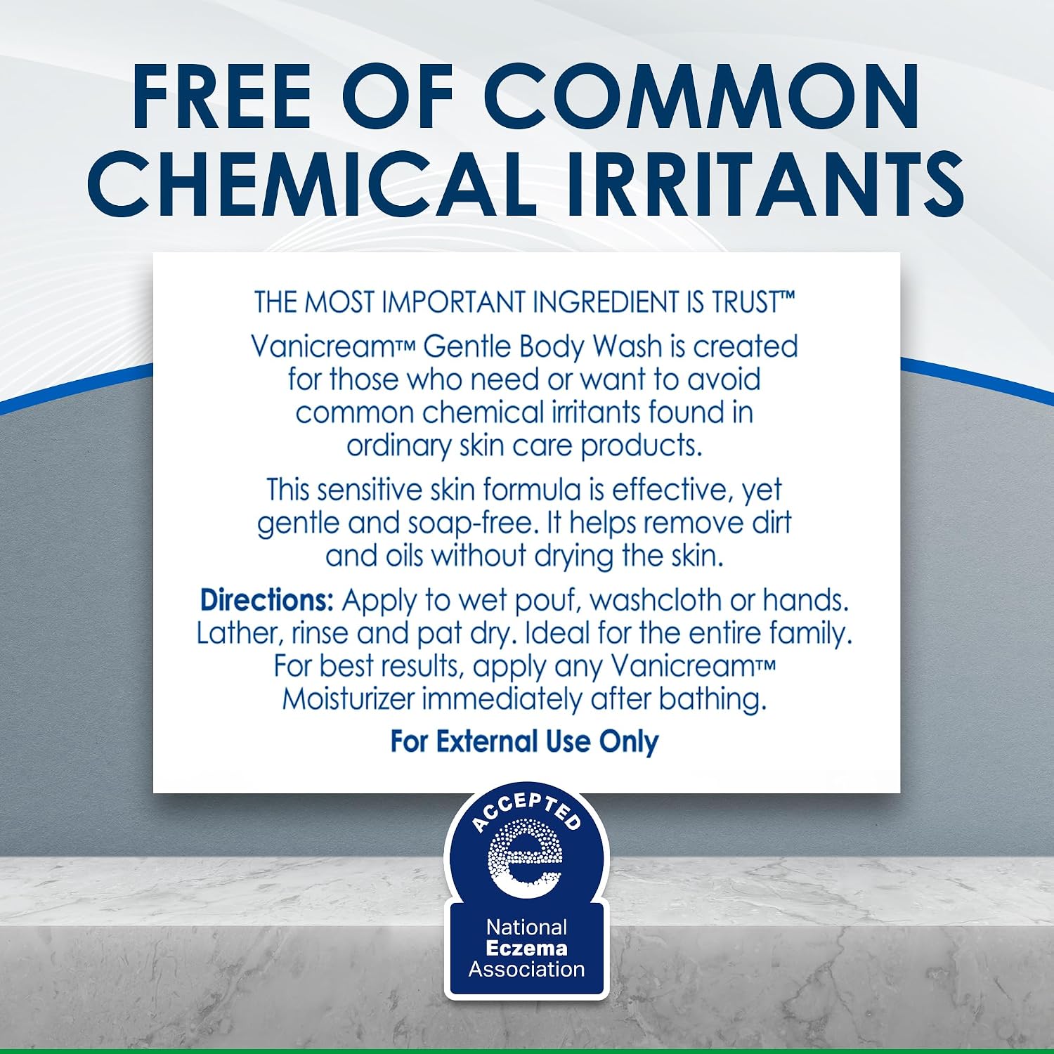 Vanicream Gentle Body Wash -12 Fl Oz - Formulated Without Common Irritants For Those With Sensitive Skin