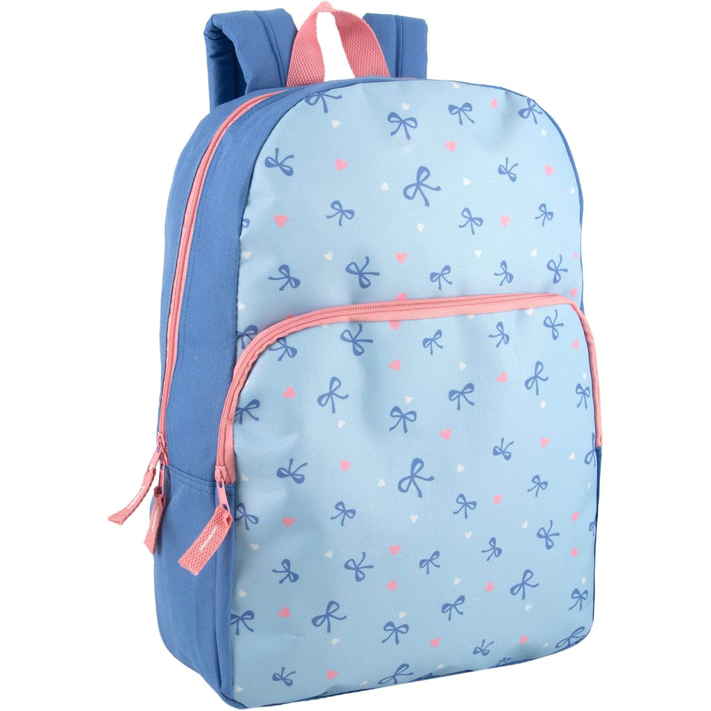 Trail Maker 24 Pack Of 17 Inch Printed Bulk Backpacks For Boys And Girls Wholesale Backpacks In Bulk For School Kids (Fun Mixed Unisex Pack)