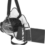 Dalix 20" Large Clear Tote Bag With Small Pouch