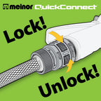 Melnor 65175Amz 6 Piece Quick Connect Starter Set Connector Bundle, Product Adapter, Product End Connector, Black, Grey