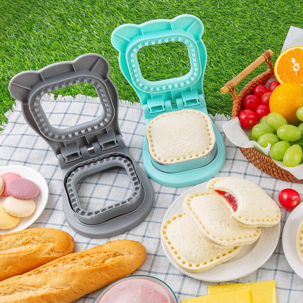 Nifogo Large Uncrustable Sandwich Cutter Maker For Kids | Sandwich Cutter And Sealer, Leak-Proof Seal, Stainless Steel & Pp Plastic, For Children Boys Girls Lunch Breakfast