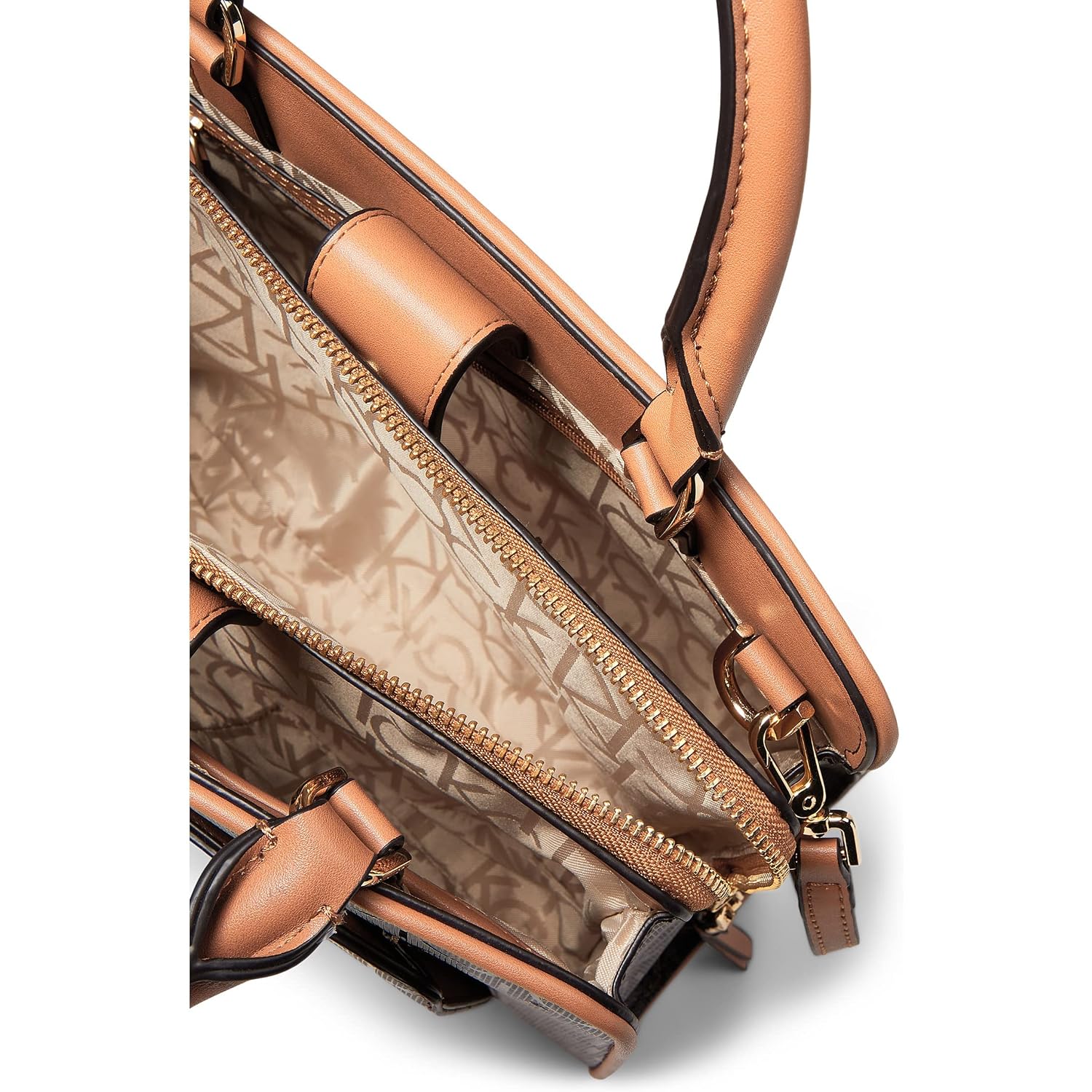 Calvin Klein Women'S Margot Textured Logo Emboss Satchel