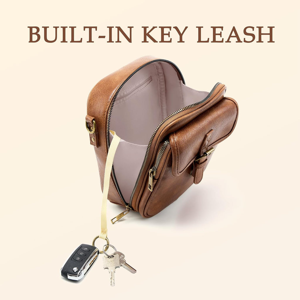 Small Crossbody Bag For Women With Card Slots Vegan Leather Messenger Bag Men Wallet, Cross Body Anti-Theft Shoulder Purse