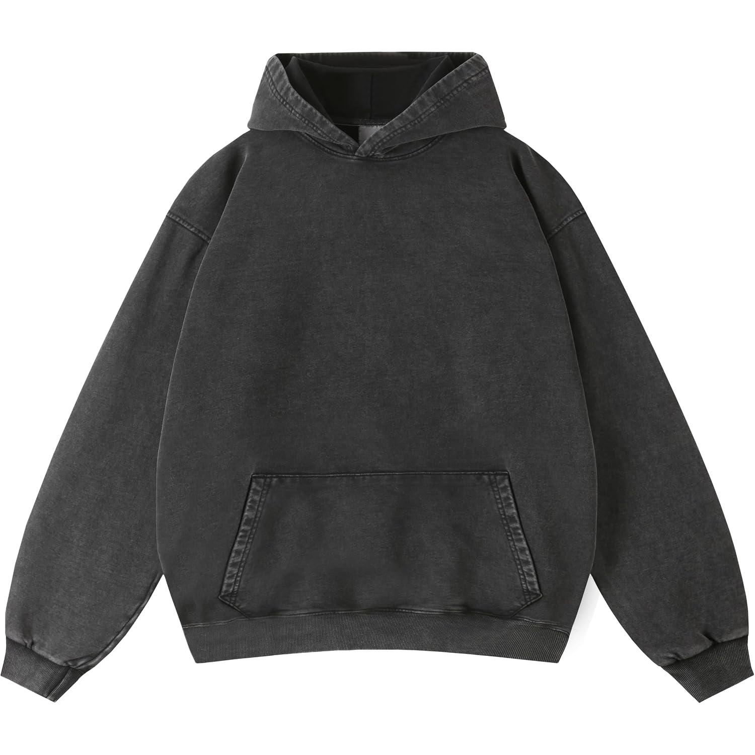 Men Hoodie Oversized Acid Wash Unisex Vintage Heavyweight Cotton Pullover Sweatshirt For Men Women Streetwear 2026