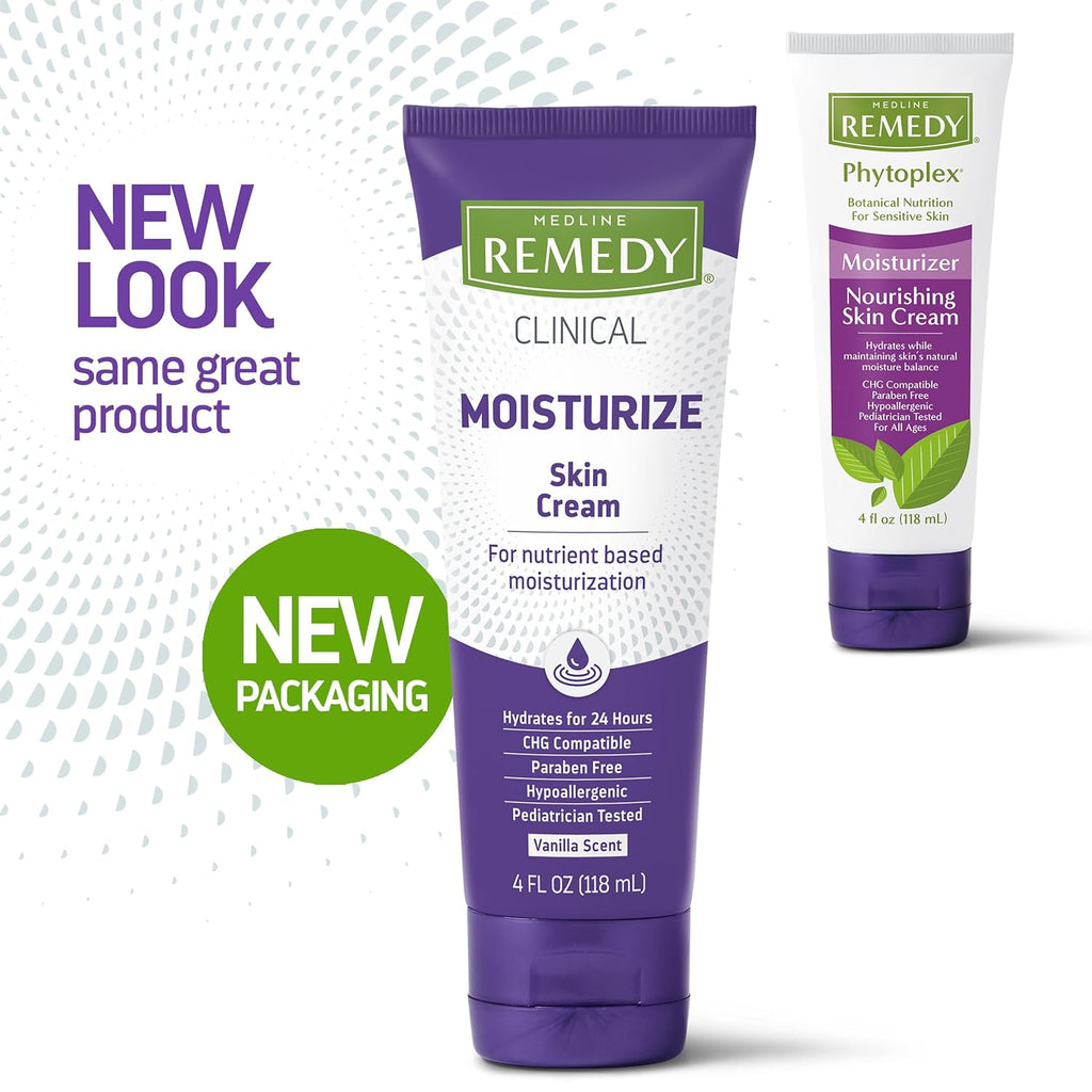 Medline Remedy Phytoplex Nourishing Skin Cream Moisturizer, 4 Fl. Oz (Pack Of 2)