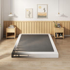 EMODA 5 Inch Box Spring Queen Size Bed Base, Heavy Duty Metal Queen Mattress Foundation with Fabric Cover, Easy Assembly, Black