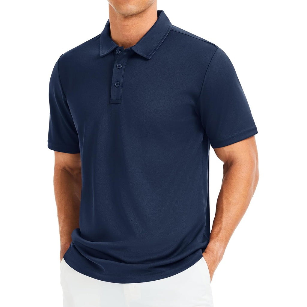 Magcomsen Men'S Polo Shirts Short Sleeve Golf Quick Dry Collared Moisture Wicking Athletic Performance Polos