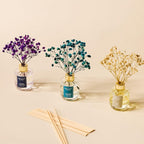 Reed Diffuser Set Of 3,Clean Linen Ocean Mist&Sea Salt Lavender Eucalyptus Oil Reed Diffusers For Bedroom Living Room Office Aromatherapy Oil Reed Diffuser For Gift 50Ml X 3