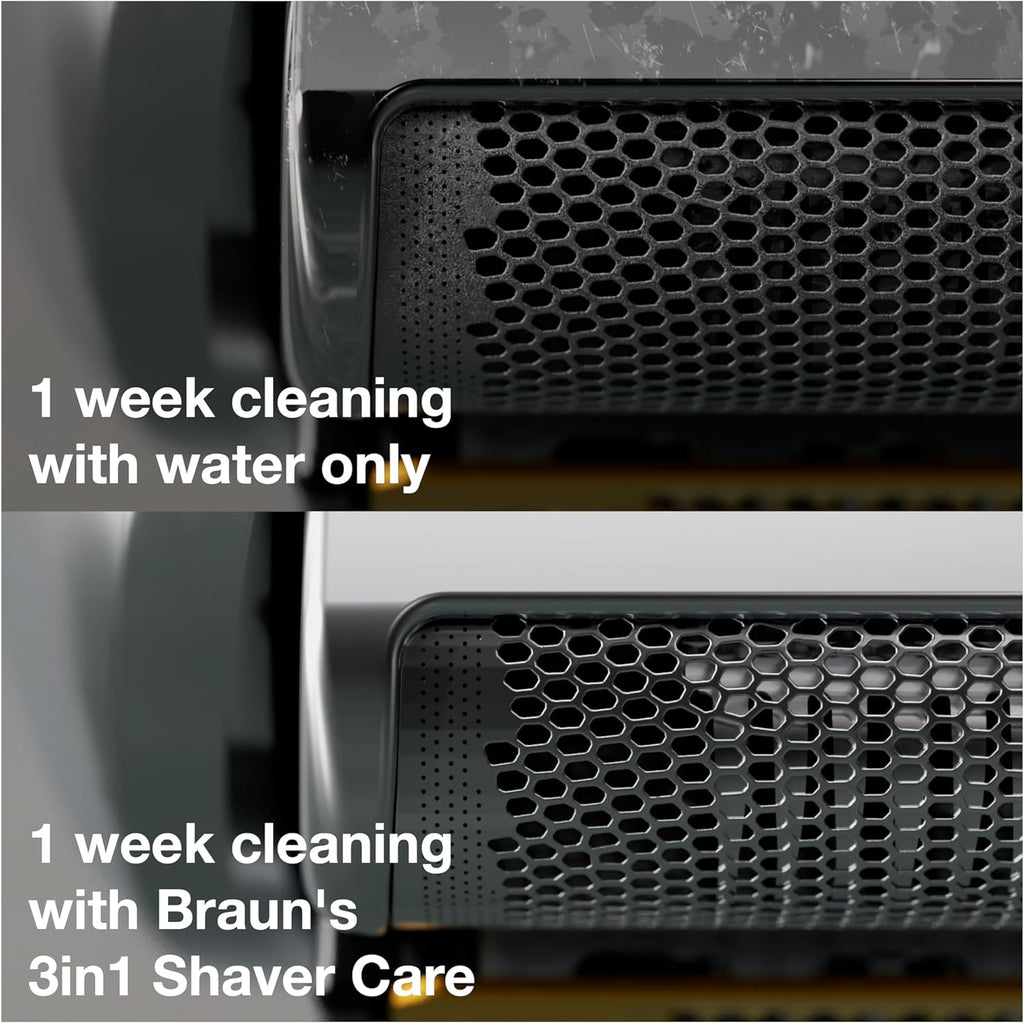Braun Clean & Renew Refill Cartridges CCR, Replacement Shaver Cleaner Liquid Solution for Clean&Charge System, Pack of 4
