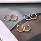 M MOOHAM Gold Plated Hoop Earrings for Women - Hypoallergenic 14K Gold Plated Hoops Earrings Set for Sensitive Ears Earring Stack for Women Trendy Jewelry Gifts Lightweight 13-60mm