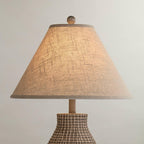6" Top X 17" Bottom X 11 1/2" High X 11 1/2" Slant Lamp Shade (Pre-Assembled) Replacement Large Beige Brown Empire Round Rustic Farmhouse Western Fine Burlap Fabric Spider Harp Finial