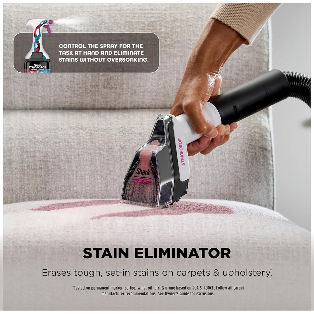 Shark Everymess Ultra-Powerful 3-In-1 Wet Vac, Dry Vac, & Stain Eliminator With Stainforce Technology, Perfect For Homes, Pets, And Cars, 4 Accessories And Cleaning Solution, Gray, Vx101